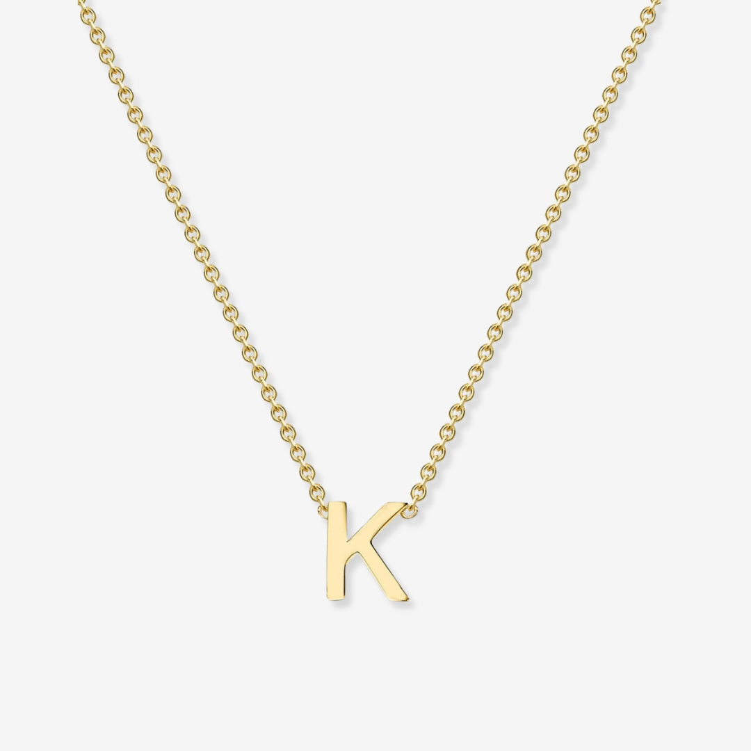 14k Gold Plated Initial Necklace