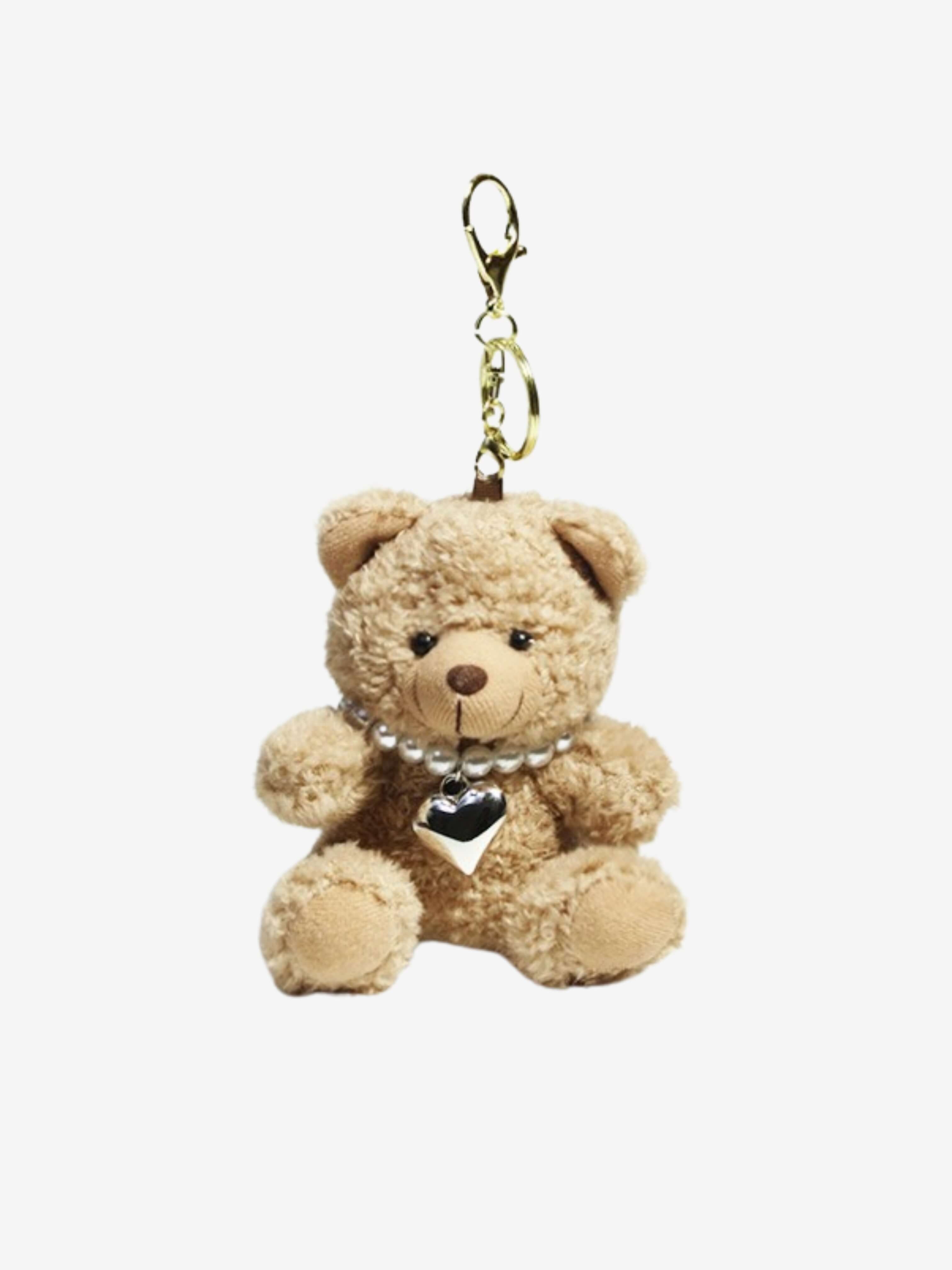 Pearly Teddy Bear Bag Charm